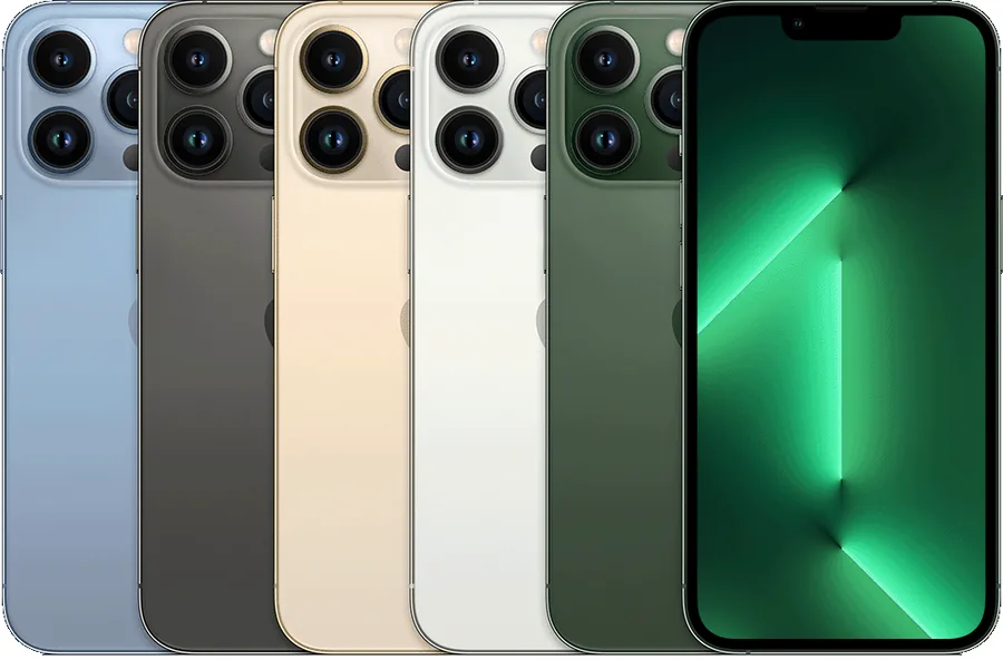 Imagem de referência da linha iPhone 13 Pro