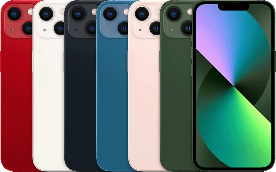 Imagem de referência da linha iPhone 13